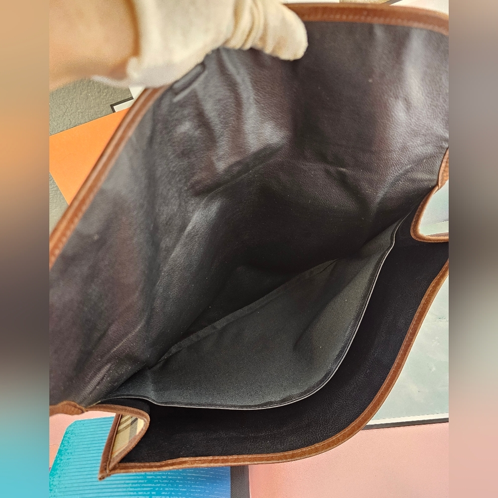 💼Burberrys Portfolio Document Case Nova Check Clutch Bag 🧳 - Picture 5 of 16